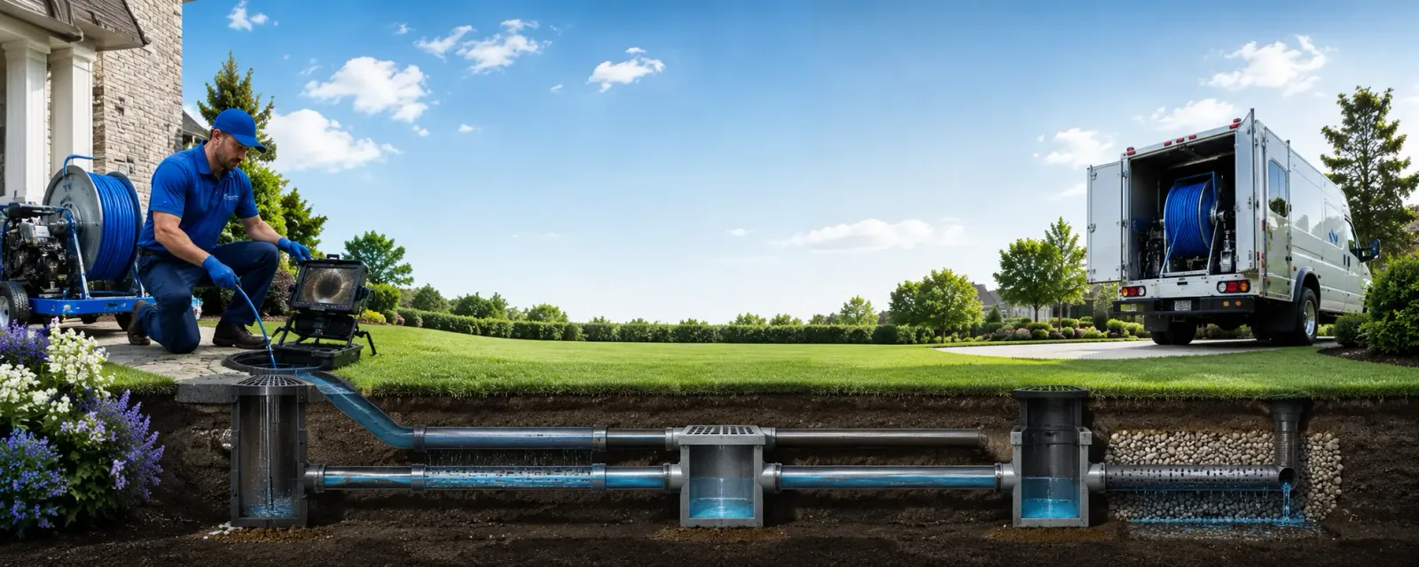 Outdoor drain cleaning information for Plato, MO